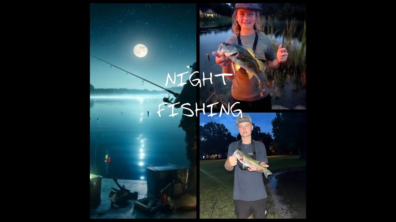 Ethian's 1st Video, Callahan, FL Nighttime Bass Fishing