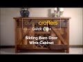 Dutchcrafters sliding barn door wine cabinet