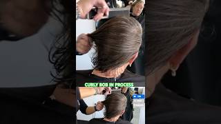 CURLY BOB IN PROCESS: Full Tutorial Linked Below! 🔥🔥🔥