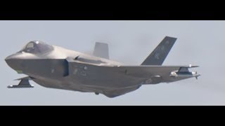 Firing Lockheed Martin F-35 Lightning Iis Four Barrel Gau-22A Gun