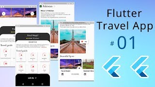 Flutter Travel App - iOS and Android Travel App Flutter Tutorial 2019 - Flutter Project Tutorial 01 screenshot 1