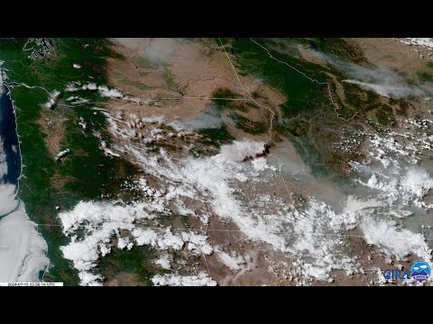 Satellite View of Oregon's Falls Fire