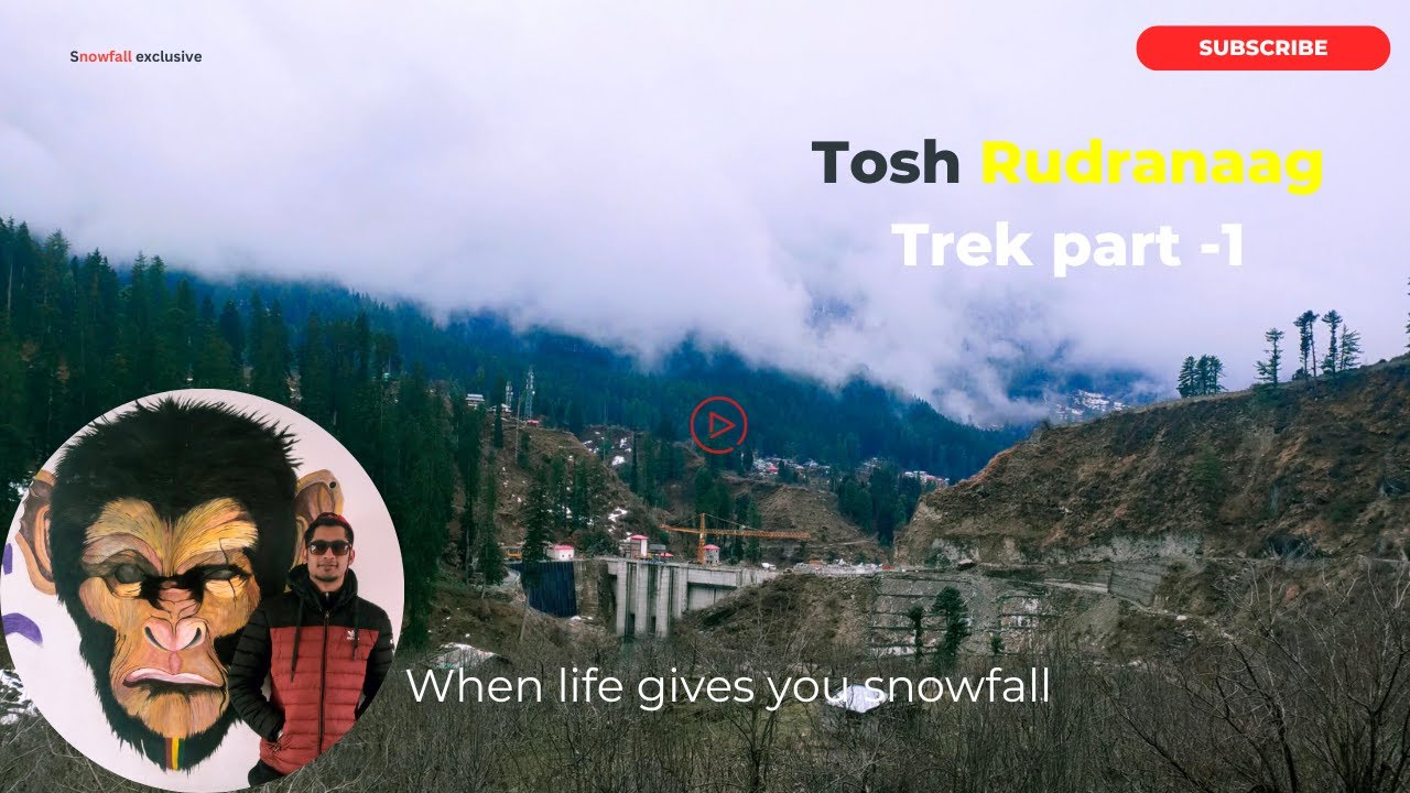 Day-1 | Tosh - Rudranag trek  march 2020 🚗 😀 | #tosh #snowfall #snowfallvideo #developerwhotravels