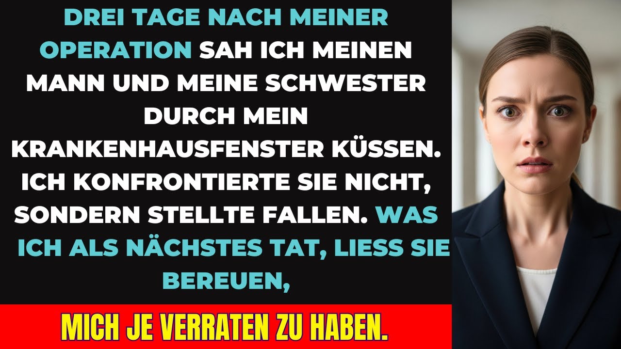 Ich sah meinen Mann und meine Schwester am Krankenhausfenster küssen – alles änderte sich!