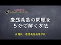 【高校受験 数学】慶應義塾高校の問題を５分で解くために必要なこと｜vol93