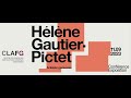 Hommage  hlne gautier pictet genve 2023 rsum klevis terpini