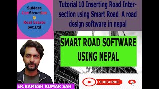 Tutorial 10 Inserting Road Intersection using Smart Road  A road design software in nepal