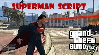 GTA 5 mod Superman script + Superman from BvS - mod installation and review