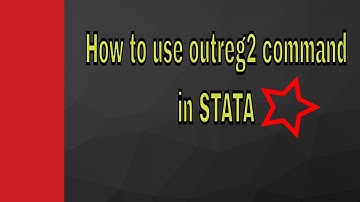 outreg2 command stata