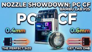 PC CF on Bambu Lab P2S with 0.4 and 0.6 Nozzle ! #bambulabp2s