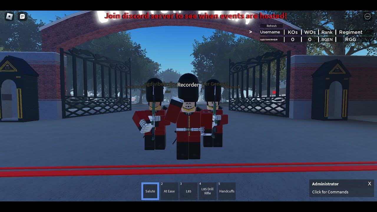 Roblox Royal Grenadier Gaurd marching. {Part 2} YouTube