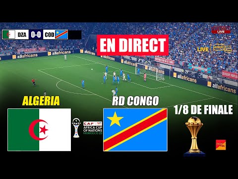 EN DIRECT ALGÉRIE Vs RD CONGO Coupe D Afrique Des Nations CAF 2025 EFootball PES En Direct 