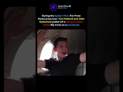When Tom Holland Mastered Bottle Flipping😲