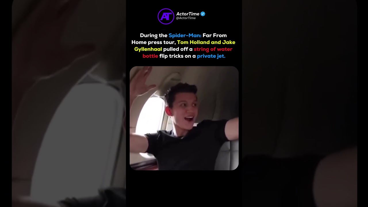 When Tom Holland Mastered Bottle Flipping😲