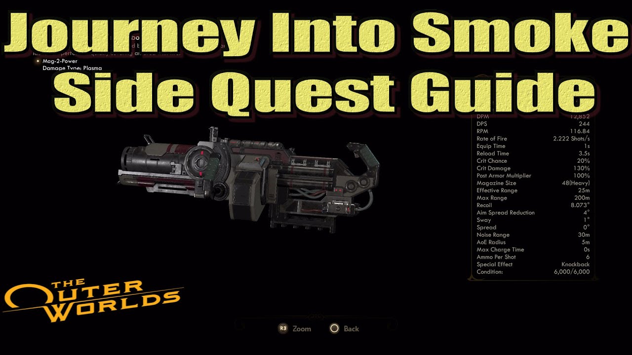 The Outer Worlds Journey Into Smoke Side Quest Guide