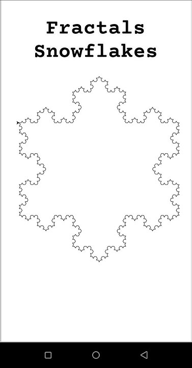 Python Code for Snowflakes #python #fractal #maths - YouTube