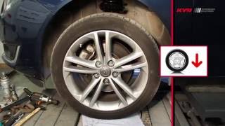 OPEL Insignia - FRONT - Передние амортизаторы KYB установка OPEL Insignia - FRONT - Передние амортизаторы KYB установка