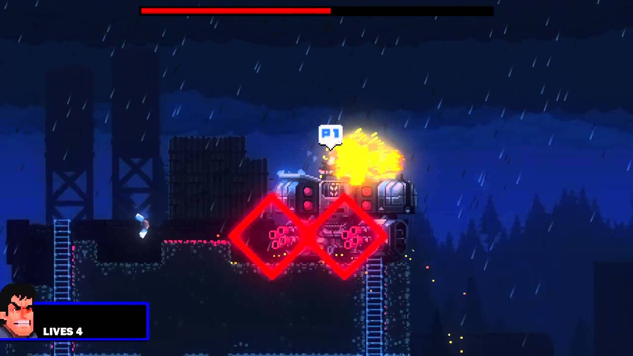 BROFORCE Terrorbot hard mode