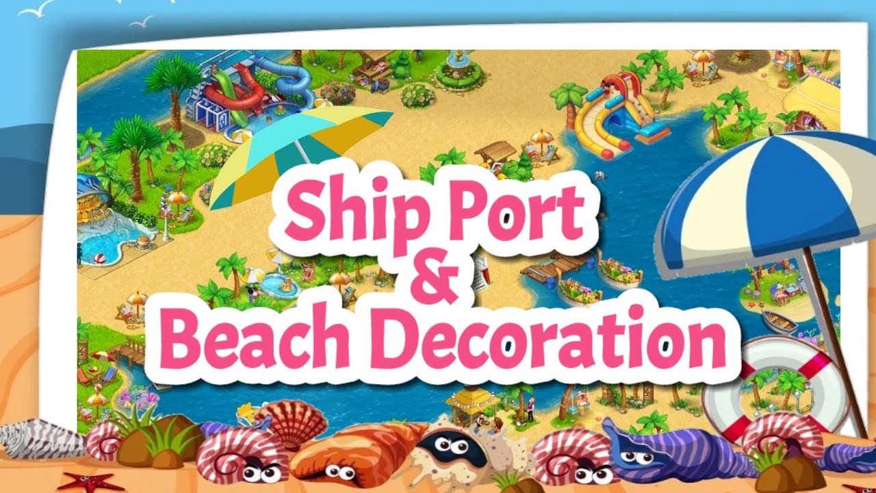 Township Ship Port & Beach Decoration 🏖️