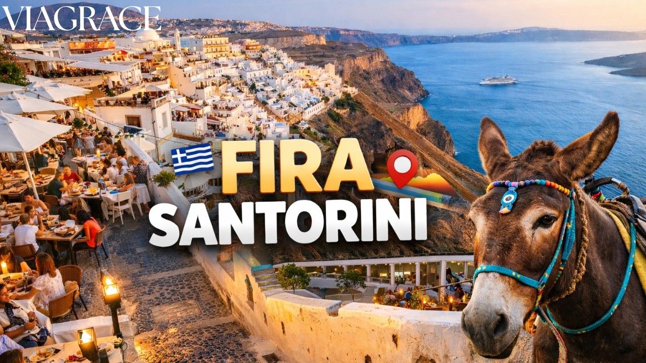 This Town in Greece Will Leave You Speechless 😍 | Fira Santorini Walking Tour 🇬🇷
