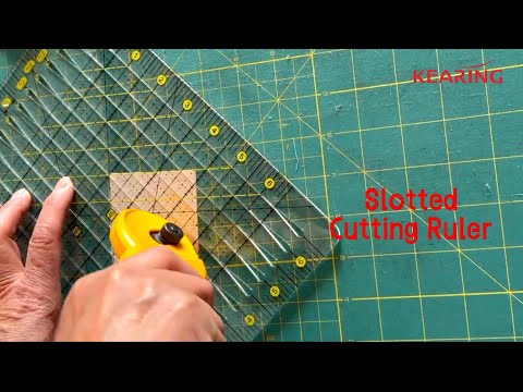 How to Use the Quilt Slotted Cutting Ruler 