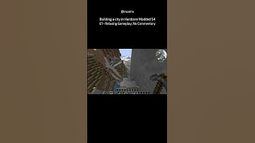 Building a city in Hardcore Modded S4 E1 - Relaxing Gameplay, No Commentary (Short 12)