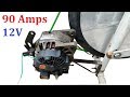 How to Make 12v 90 Amps DC Generator from Old Car Alternator - Step by Step