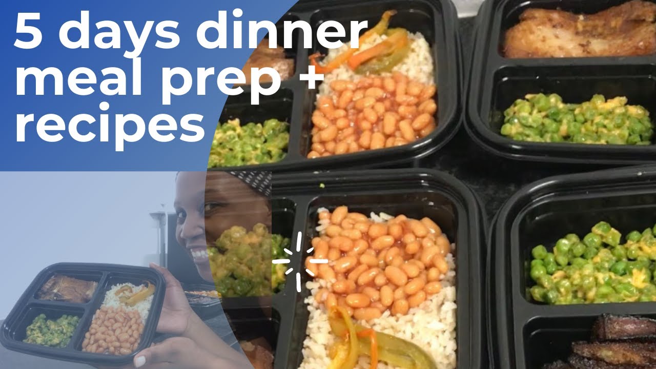 5 days dinner meal prep + recipes - YouTube