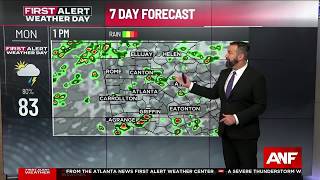 First Alert Forecast: Another round of storms on Sunday