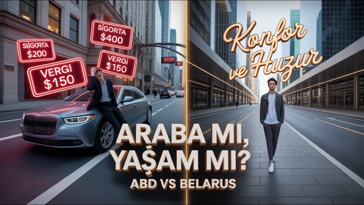 ABD’DE ARABA ALMAK KOLAY, YA YAŞAMAK? 🚗 Amerika’nın Gizli Masrafları vs. Belarus Konforu!