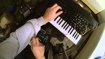 Arturia MicroBrute triggering Korg MS-20 mini