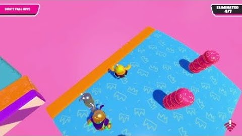 Fall guys roll off timeout with Golden Knight