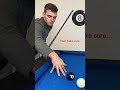 The easiest way to BRIDGE over a ball in pool 🎱✅ Use this trick now! #billiards #lesson #8ballpool