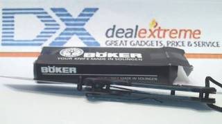 review of boker knife with lanyard & tanto blade sku#29450, DealExtreme.AVI