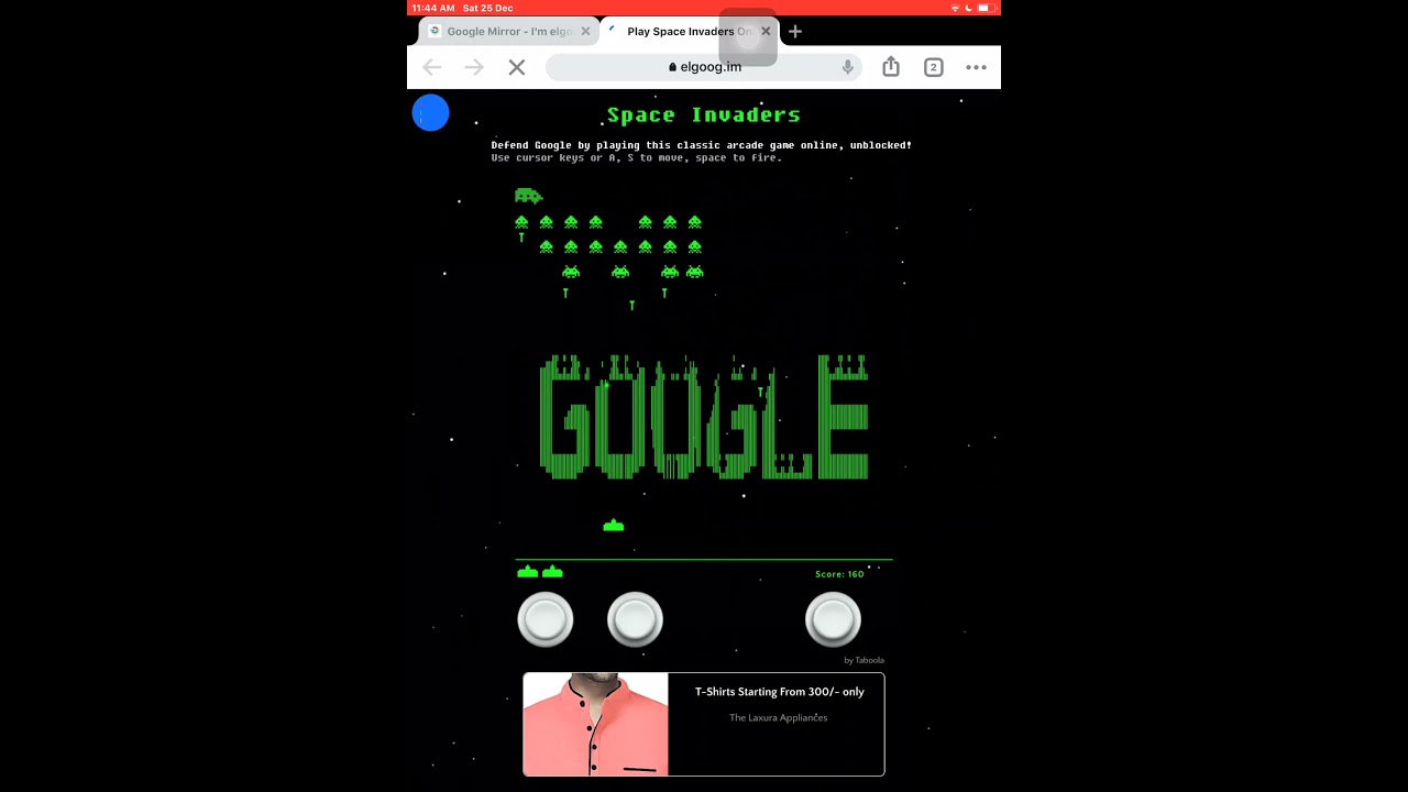 Saving Google From Space Invaders! - Youtube