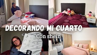 TRANSFORMACIÓN EN MI PEQUEÑO CUARTO CON SHEIN ✨ Decoración y limpieza ✅ #shein #compras 