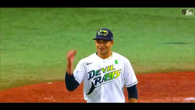 devil rays jersey green