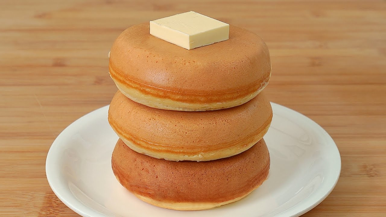 ⁣믹스없이 프리미엄 팬케이크 만들기 (폭신 매끈한 재질! 홈브런치, Fluffy and Delicious Pancakes at Home, Easy Pancake Recipe)