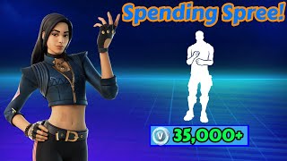 Spending 35,000+ V-Bucks in FORTNITE!!!! (Spending Spree #9)