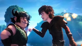 Dragon's Race To The Edge S2 E6 - Hiccup Punches Snotlout