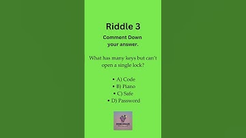 Riddle 3. What has many keys but can’t open a single lock?