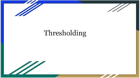 Thresholding || Digital Image Processing || Malayalam Tutorial #Thresholding #ImageProcessing