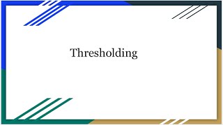 Thresholding || Digital Image Processing || Malayalam Tutorial #Thresholding #ImageProcessing