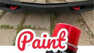 Silverado tow hook painting without removal#painting #paint#shortvideo