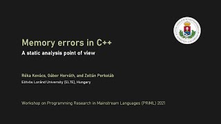 Memory Errors in C++ - A Static Analysis Point of View
