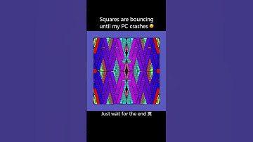 The squares are making a very beautiful pattern #simulation  #satisfying #crash #viral #trending