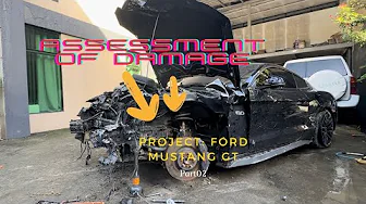 Rebuilding Wrecked 2018 Ford Mustang GT | Part 02 | The Assessment