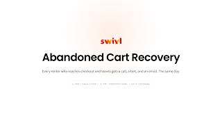 swivl AI x Abandoned Cart: Converting Leads into Reservations