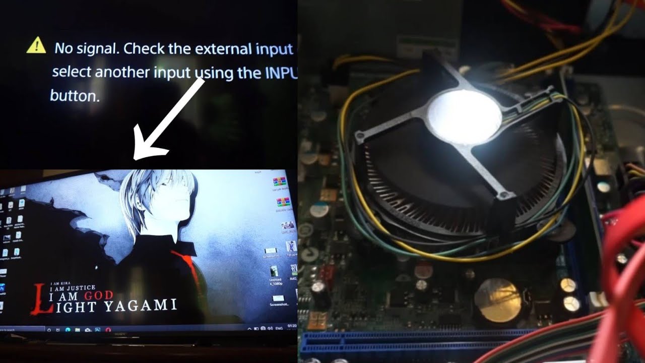 Resolve No Signal on Computer Monitor 100 working Black screen