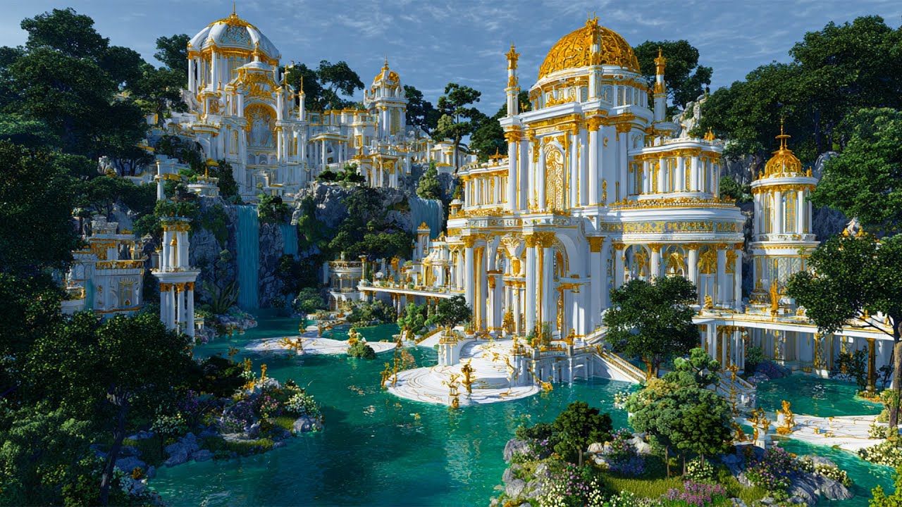 The Golden Palace of Eternity | Walking Through the Celestial Garden 4K